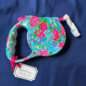 Lilly Pulitzer Floral Dog Retractable Leash - Blue and Pink